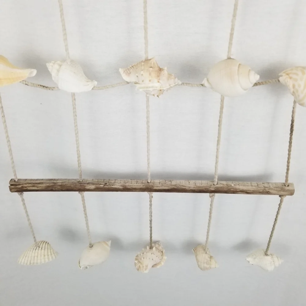 Neutral Shell and Driftwood Hanging Wall Decor